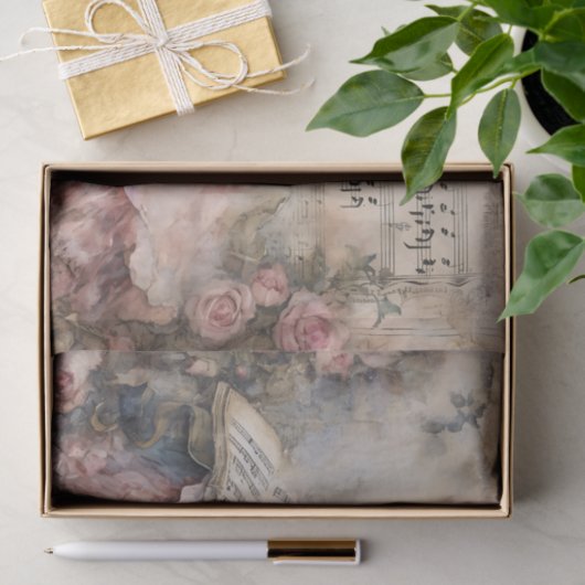 Rokoko Princess-Testseite Seidenpapier (Geschenk)