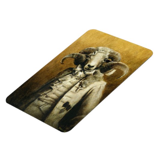 Rokoko Ram Flexible Magnet (Linke Seite)