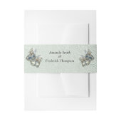 Rokoko Rich Muster-Design mit Masken Einladungsbanderole (Vorderseite Beispiel)