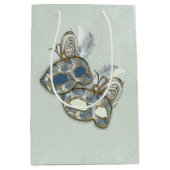 Rokoko Rich Muster-Design mit Masken Mittlere Geschenktüte (Vorderseite)