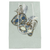 Rokoko Rich Muster-Design mit Masken Mittlere Geschenktüte (Rückseite)