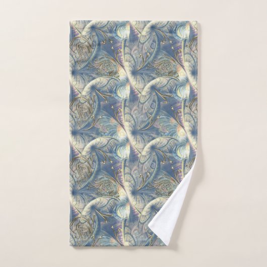 Rokoko Rich Pattern Design mit Gold Relief Badhandtuch Set (Handtuch)