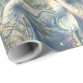 Rokoko Rich Pattern Design mit Gold Relief Geschenkpapier (Rolleneckpunkt)