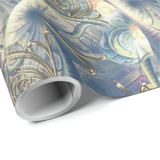 Rokoko Rich Pattern Design mit Gold Relief Geschenkpapier (Rolleneckpunkt)