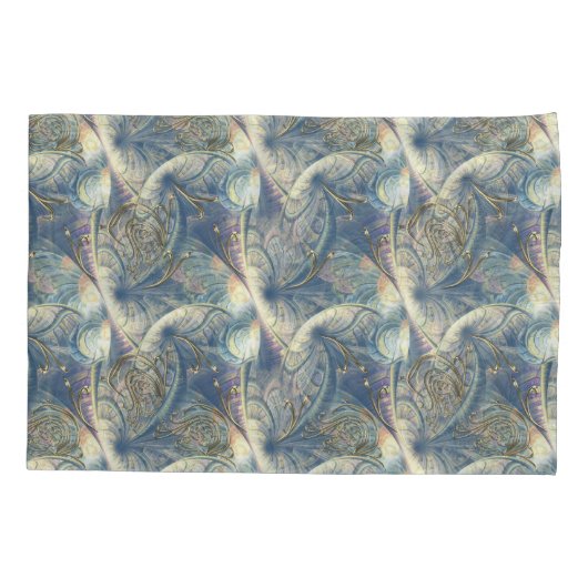 Rokoko Rich Pattern Design mit Gold Relief Kissenbezug (Rückseite)