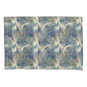 Rokoko Rich Pattern Design mit Gold Relief Kissenbezug (Vorderseite)