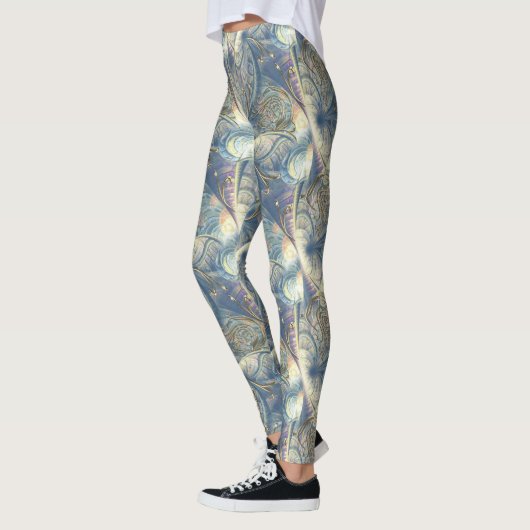 Rokoko Rich Pattern Design mit Gold Relief Leggings (Links)