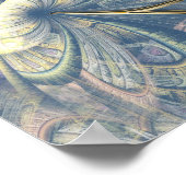 Rokoko Rich Romantic Gold Reliefs & Mask Poster (Ecke)