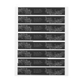 Rokoko Schwarz und Weiß, voradressiert (Bogen)