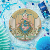 Rokoko Versailles Frieze Baroque Vintage Wedding Pappteller (Party)