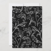 Rokoko Vintage Wedding Save the Date (Rückseite)