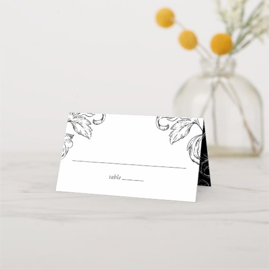 Rokoko Vintage Wedding UAWG Platzkarte (Vorderseite)