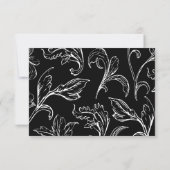 Rokoko Vintage Wedding UAWG RSVP Karte (Rückseite)