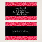 Rokoko Wedding mit Blumenmuster, Save the Date Min (Vorne & Hinten)