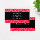 Rokoko Wedding mit Blumenmuster, Save the Date Min (Schreibtisch)