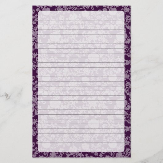 Rokoko Wedding, Schreibwaren Briefpapier (Vorderseite)