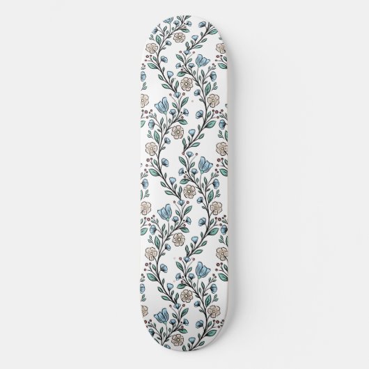 Rokokomuster Skateboard (Vorderseite)