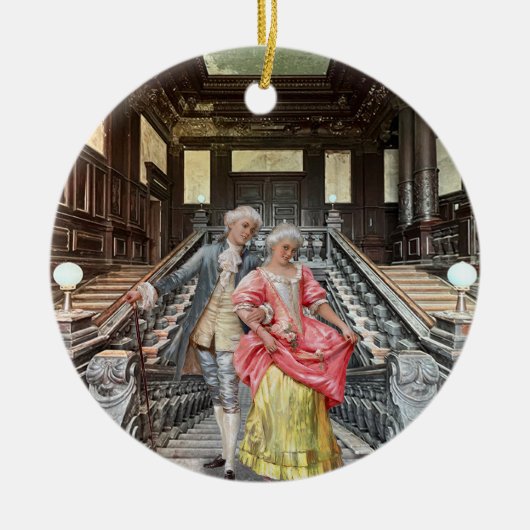 Rokokostil Keramik Ornament (Vorne)