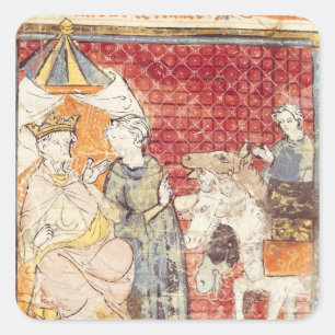Roland Bidding Farewell bis Charlemagne Quadratischer Aufkleber
