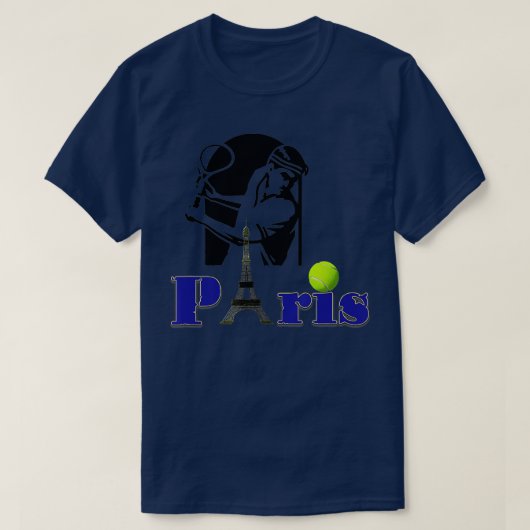Roland Garros Paris Tennis T-Shirt (Design vorne)