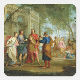 Roland lernt von der Liebe der Angelika und des Quadratischer Aufkleber