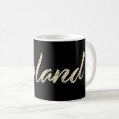 Roland Name whitegold Tasse Teetasse Kaffeetasse (VorderseiteRechts)