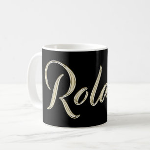 Roland Name whitegold Tasse Teetasse Kaffeetasse