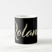 Roland Name whitegold Tasse Teetasse Kaffeetasse (Mittel)