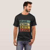 Roland the Myth The Legend Personalisierter Zitat T-Shirt (Vorne ganz)