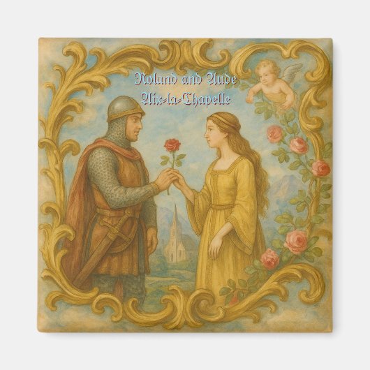 Roland- und Aude-Legende Magnet (Vorne)