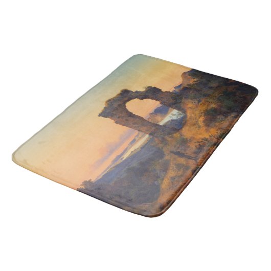 Roland's Arch (von Andreas Achenbach) Badematte (Schrägansicht)