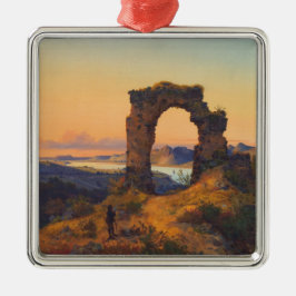 Roland's Arch (von Andreas Achenbach) Ornament Aus Metall
