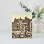 Roland's Monument, Bremen, Deutschland selten Foto Postkarte (Stehend Vorderseite)