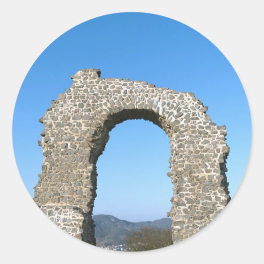 Rolandsbogen Runder Aufkleber (Vorderseite)