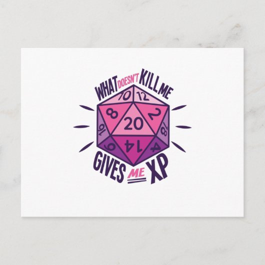 Role Playing Dice Postkarte (Vorderseite)