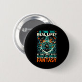 Role Playing Game Rpg Master D20 Tabletop Funny Rp Button (Vorne & Hinten)