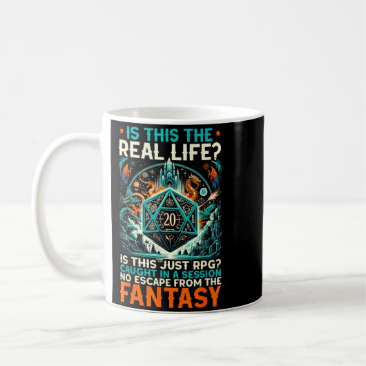 Role Playing Game Rpg Master D20 Tabletop Funny Rp Kaffeetasse (Links)