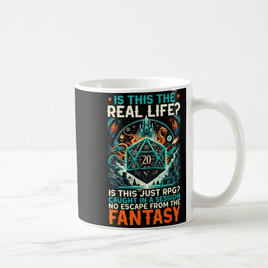 Role Playing Game Rpg Master D20 Tabletop Funny Rp Kaffeetasse (Rechts)