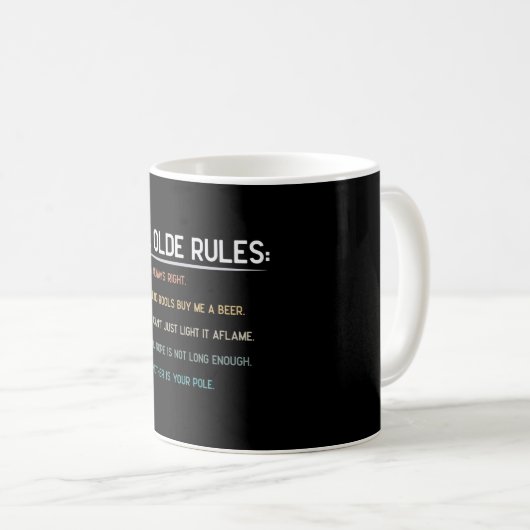 Role Playing Game Rules Kaffeetasse (VorderseiteRechts)