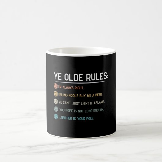 Role Playing Game Rules Kaffeetasse (Mittel)