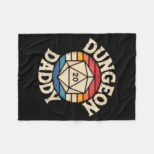 Role Playing Gamer Dad Rpg Master Tabletop Funny R Fleecedecke (Vorderseite (Horizontal))