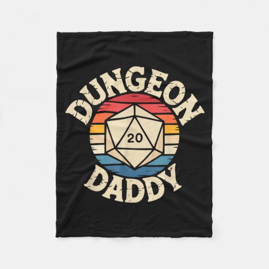 Role Playing Gamer Dad Rpg Master Tabletop Funny R Fleecedecke (Vorderseite)