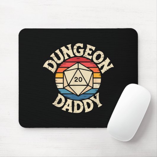 Role Playing Gamer Dad Rpg Master Tabletop Funny R Mousepad (Mit Mouse)