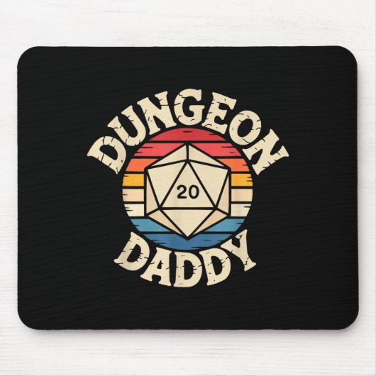 Role Playing Gamer Dad Rpg Master Tabletop Funny R Mousepad (Vorne)