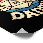 Role Playing Gamer Dad Rpg Master Tabletop Funny R Poster (Ecke)