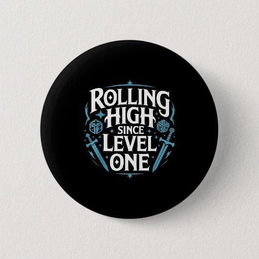Role Playing Gamer Rpg Master D20 Tabletop Funny R Button (Vorderseite)
