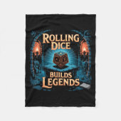 Role Playing Gamer Rpg Master D20 Tabletop Funny R Fleecedecke (Vorderseite)