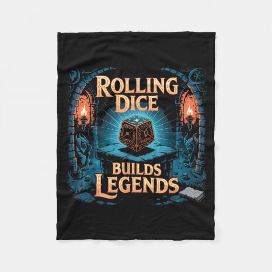 Role Playing Gamer Rpg Master D20 Tabletop Funny R Fleecedecke (Vorderseite)