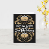 Role Playing Gamer Rpg Master D20 Tabletop Funny R Karte (Gelbe Blume)