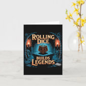 Role Playing Gamer Rpg Master D20 Tabletop Funny R Karte (Gelbe Blume)